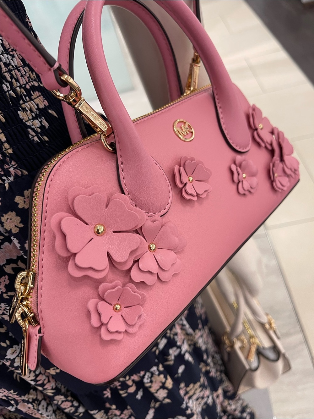 MICHAEL KORS Petra Small Floral Embellished Crossbody Bag
Carnation 
NWT - Picture 12 of 16
